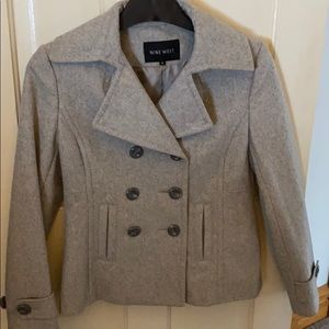 Nine West double breasted winter coat size 8